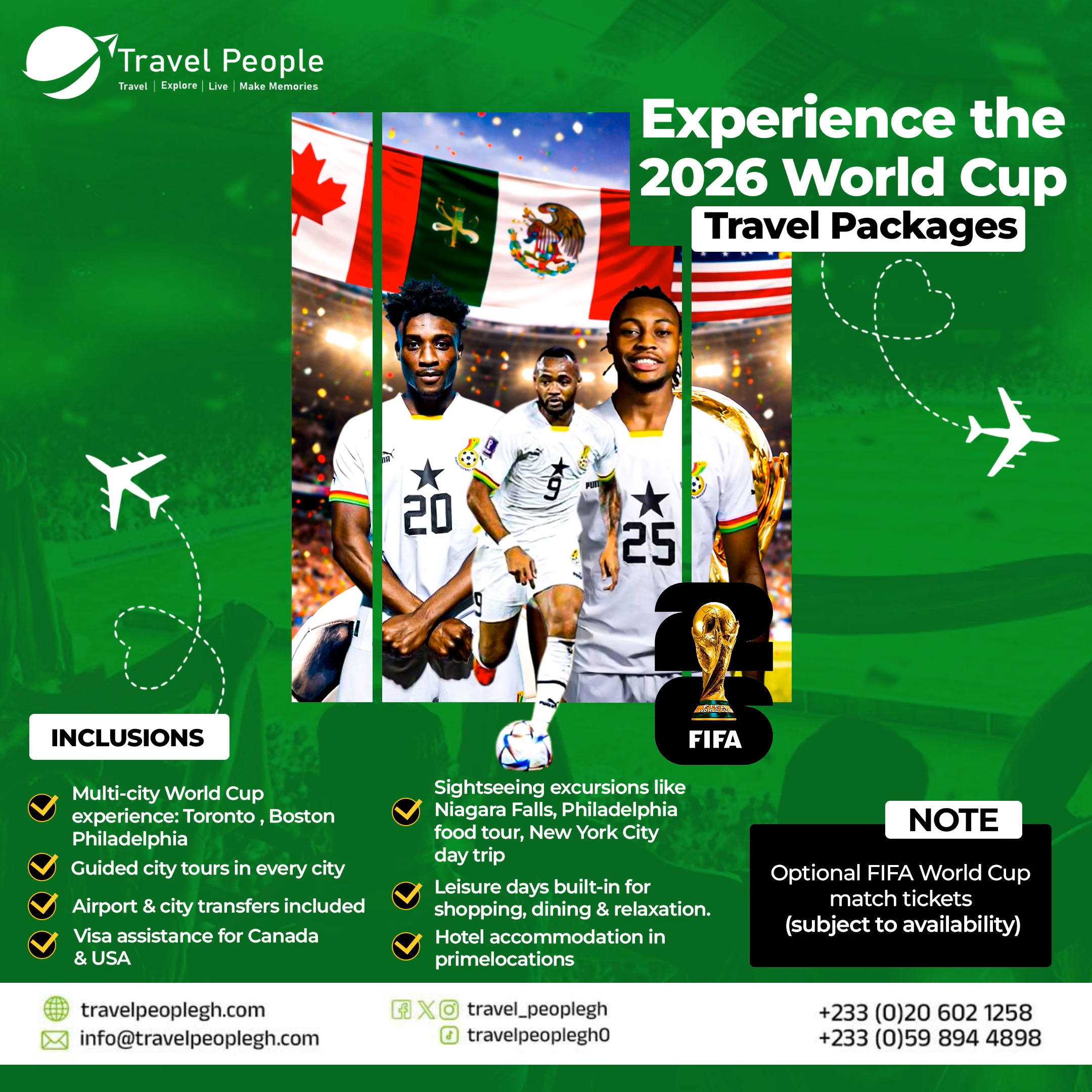 World Cup 2026 Tour Package – Multi-City Host Experience (Canada &amp; USA)